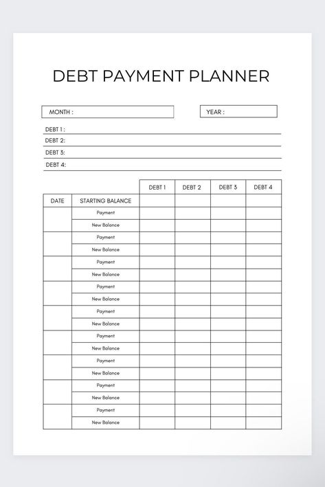 Debt Payment Planner Printable,debt Planner,debt Snowball Tracker,debt Payoff Log,debt Repayment,debt Payoff Tracker,debt Tracker Printable - Etsy plannerpageideas #simpleplanner #ramadandayplannerprintable✍ Debt Snowball Tracker, Budget Planner Book, Debt Payoff Tracker, Money Planner, Money Saving Methods, Money Budget, Budget Planner Template, Money Saving Techniques, Debt Tracker