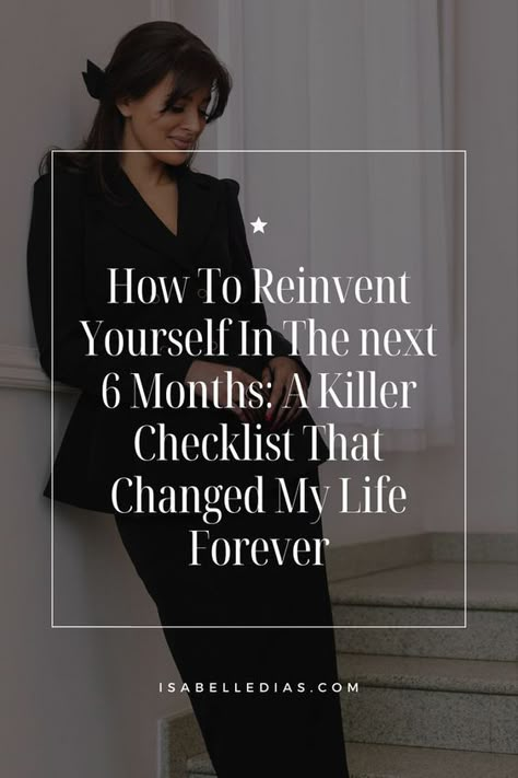 Life Reset Challenge: The Ultimate Checklist - Isabelle Dias Personal Development Activities, Reinventing Yourself, Life Reset, Next 6 Months, Change Yourself, Becoming Her, Reinvent Yourself, Personal Improvement, Development Activities