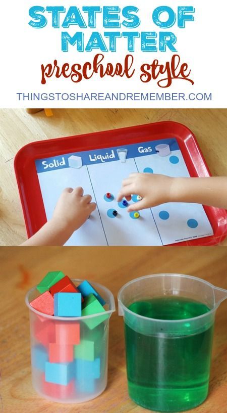 States of Matter Preschool Style States Of Matter For Preschool, Solids And Liquids Preschool, States Of Matter Preschool Activities, Liquid And Solids Preschool, States Of Matter Preschool, Solid Liquid Gas Activities Preschool, States Of Water Preschool, States Of Matter Kindergarten, States If Matter Experiments