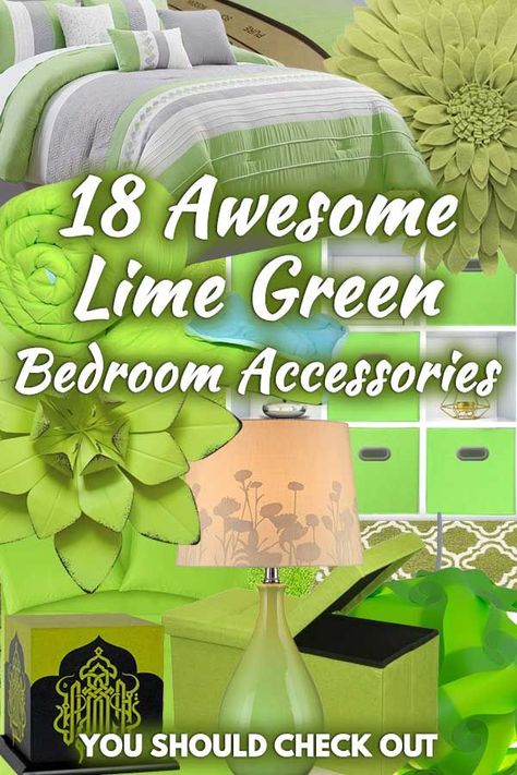 18 Awesome Lime Green Bedroom Accessories You Should Check Out. Article by HomeDecorBliss.com #HDB #HomeDecorBliss #homedecor #homedecorideas Lime Green Paint Color, Lime Green Bedroom, Beach House Room Ideas, Lime Green Rooms, Green Curtains Living Room, Lime Green Decor, Green Room Ideas Bedroom, Lime Green Bedrooms, Lime Green Walls