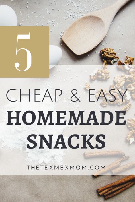 Cheap Snacks For Kids, Homemade Snack Ideas, Frugal Snacks, Easy Homemade Snacks, Budget Snacks, Cheap Snack, Kids Budget, Diy Snacks, Grocery Budget