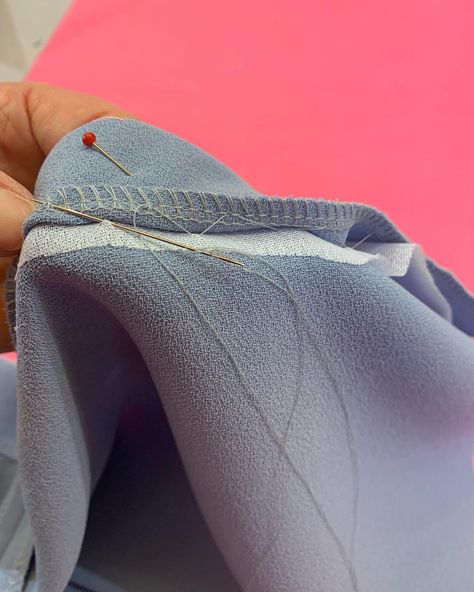 Alison Smith on Instagram: “Hemming tips ! Apply a strip of lightweight fusible interfacing. Turn up the hem, stitching into the interfacing and edge of the…” Alison Smith, Fusible Interfacing, Turn Up, Sewing Hacks, Stitching, How To Apply, Turn Ons, Sewing, On Instagram