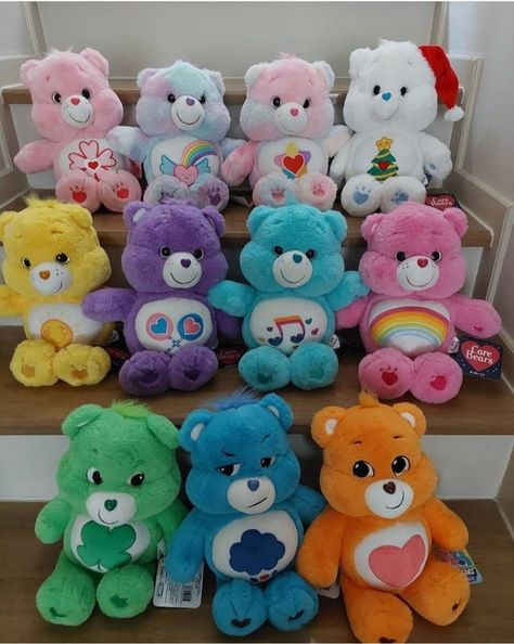 Care Bears Teddy, Care Bear Plushies, Care Bears Stuff, Popular Plushies, Care Bear Plush, Care Bear Party, Care Bears Plush, Cute Squishies, Cute Stuffed Animals