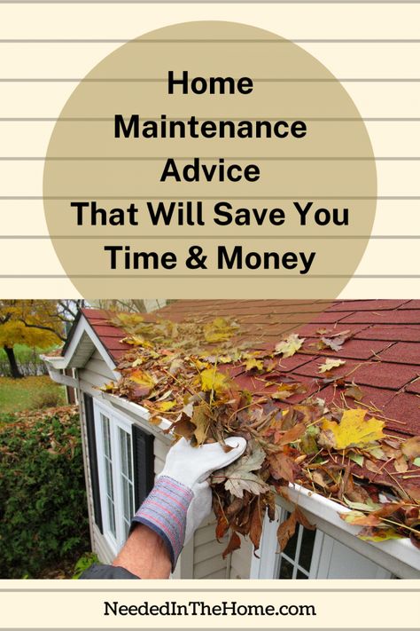 To benefit your home's long-term value, here is some home maintenance advice that will save you time and money. #HomeRepair #NeededInTheHome Home Maintenance, Frugal Living, Home Business, Home Repair, Wedding Tips, Country Decor, Save You, Save Yourself, Home Remodeling