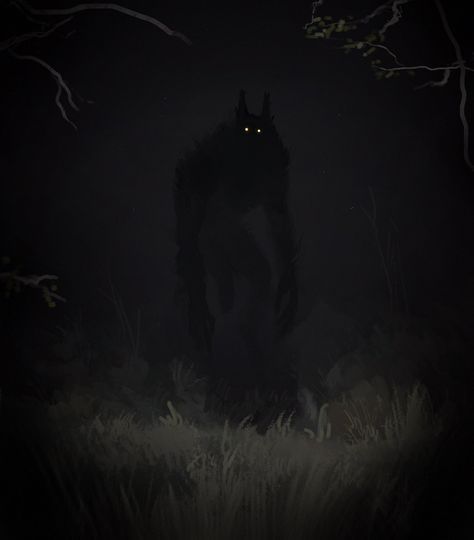 Vampire Rave, Images Terrifiantes, Werewolf Aesthetic, Dark Woods, Werewolf Art, Monster Concept Art, Fantasy Creatures Art, Mythical Creatures Art, Scary Art