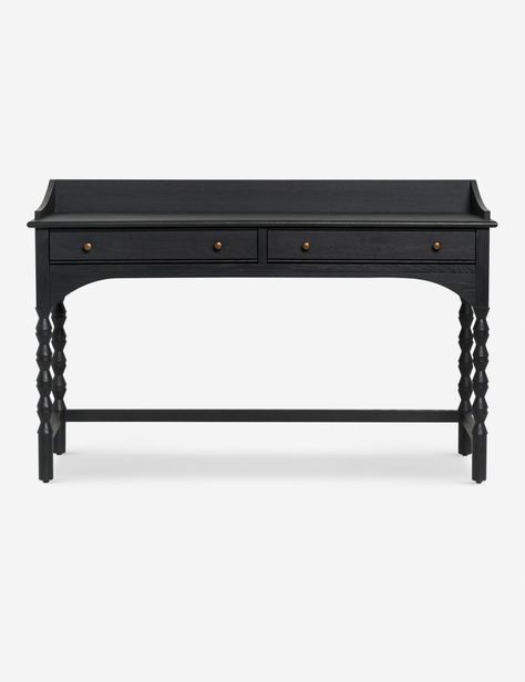 Topia Console Table by Ginny Macdonald Long Hallway Console Table, Black Table Entryway, 48” Console Table, Family Room Console Table, Foyer Console, Burled Wood Furniture, Entry Console, Lulu Georgia, Antique Console Table