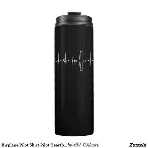 Airplane Pilot Shirt Pilot Heartbeat T-Shirt Flyin Thermal Tumbler Gift Idea - Click on the link for see the product. Pilot Shirt, Airplane Pilot, Pilot Gifts, Tumbler Gift, Holidays 2022, Travel Mugs, In A Heartbeat, Reusable Water Bottle, The Go