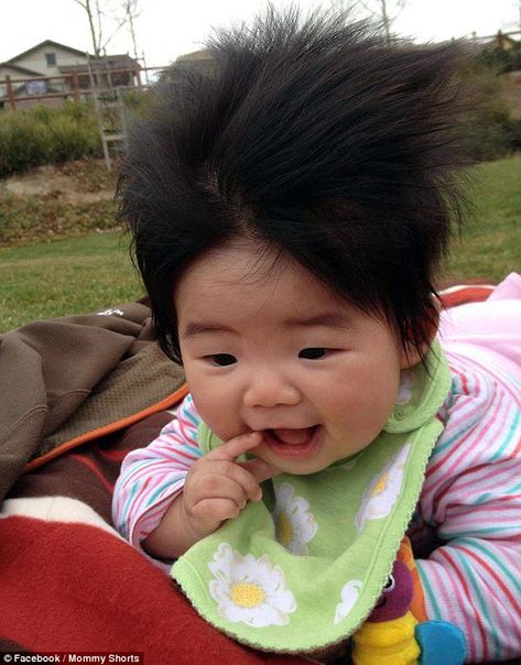 Hair Wind, Wind Blown Hair, Rainbow Children, Keep Austin Weird, Jesus Loves The Little Children, Baby Boy Hairstyles, Wacky Hair, Baby Faces, Baby Memes