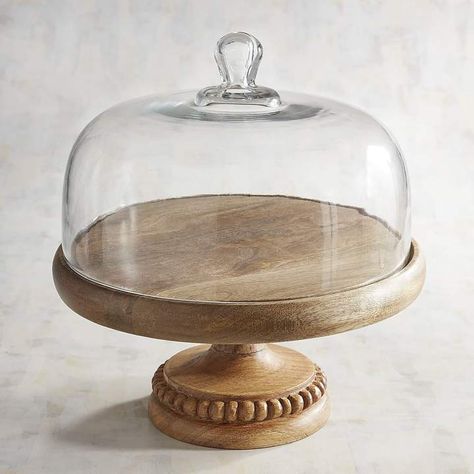 Pier 1 Imports Wooden Cake Stand with Dome Target Cake, Cheap Cake Stands, Cake Stand With Cover, Cake Stand With Lid, Glass Cake Dome, Wooden Cake Stand, Rustic Cake Stands, Wooden Cake Stands, Cake Stand With Dome