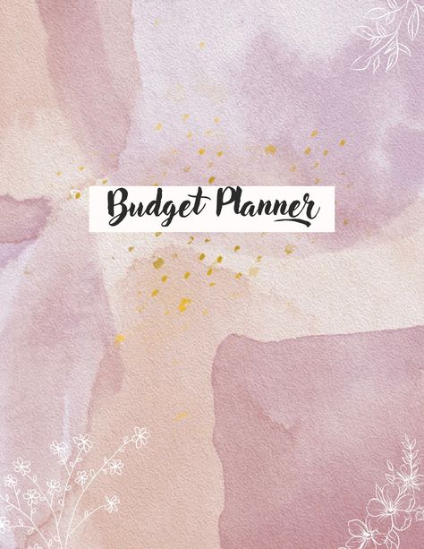 Watercolor Theme Digital Monthly Budget Planner For All Year hyperlinkplanner #colorfulplanner #2024 freeplanner👁️ Budget Planner Cover, Planner Monthly Layout, Planners For College Students, Colorful Planner, Savings Goals, Simple Layout, New Year Resolutions, Month Stickers, Monthly Budget Planner