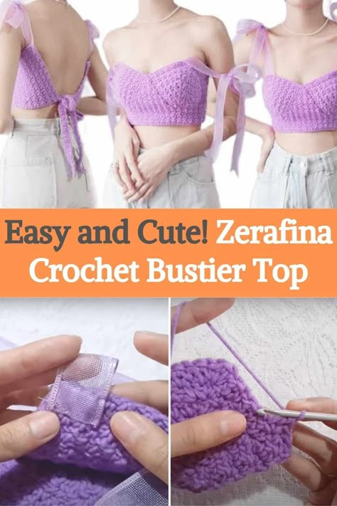 Crochet Bustier Top, Crochet Bustier, Crochet Blouse Pattern, Crochet Top Outfit, Crochet With Cotton Yarn, Crochet Bra, Crochet Poncho Patterns, Handmade Wardrobe, Crochet Fashion Patterns