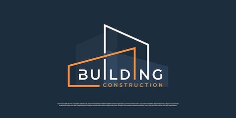 Logo For Construction Company, Vector Building, Coreldraw Design, Creative Business Logo, Law Firm Logo Design, Construction Company Logo, Logos Vintage, Architect Logo, Painting Logo