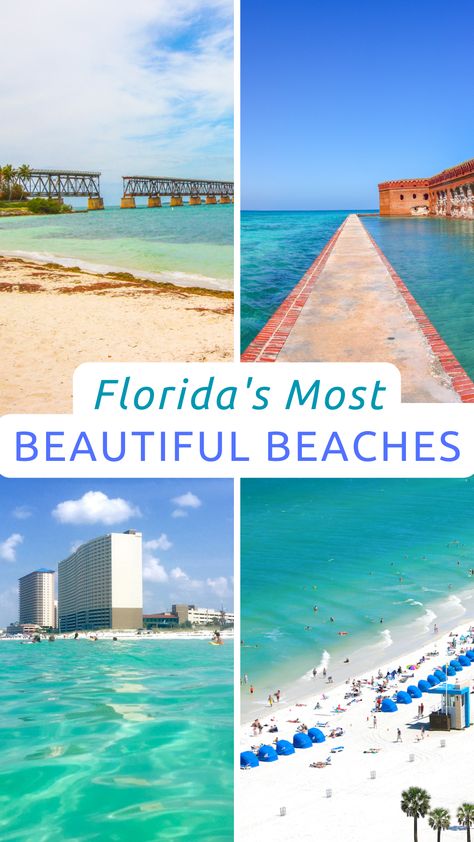 My bestie and I traveled to Florida for a relaxing girls trip. In preparation for this vacation, I did plenty of research on where would be the best place to go. We really wanted that quintessential beach vacation with turquoise colored waters where you could actually swim in the ocean. While doing my research, I put together this guide to over 18 amazing beaches in Florida. #miami #florida #southbeach Best Shelling Beaches In Florida, Emerald Beach Florida, Clear Water Beach Florida, Best Beaches In Florida, Sea Glass Beaches In Florida, Swim In The Ocean, Beaches In Florida, Florida Water, Spring Break Destinations