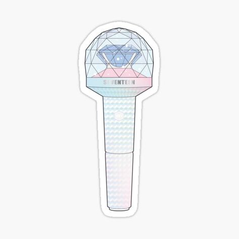 Seventeen Lightstick Drawing, Kpop Stickers Printable, Seventeen Stickers, Carat Bong, Dekorasi Halloween, Kpop Lightstick, Kpop Stickers, Arte Do Kawaii, Korean Stickers