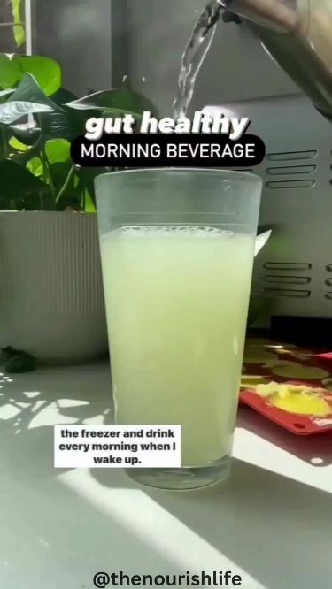 Gut Health Morning Beverage Recipe | Nourishing and Digestive-Boosting Drink Lemon Shots, Healthy Juice Drinks, Gut Healing Recipes, Better Digestion, Ginger Water, Healing Recipes, Healthy Drinks Smoothies, Healthy Juice Recipes, New Lifestyle