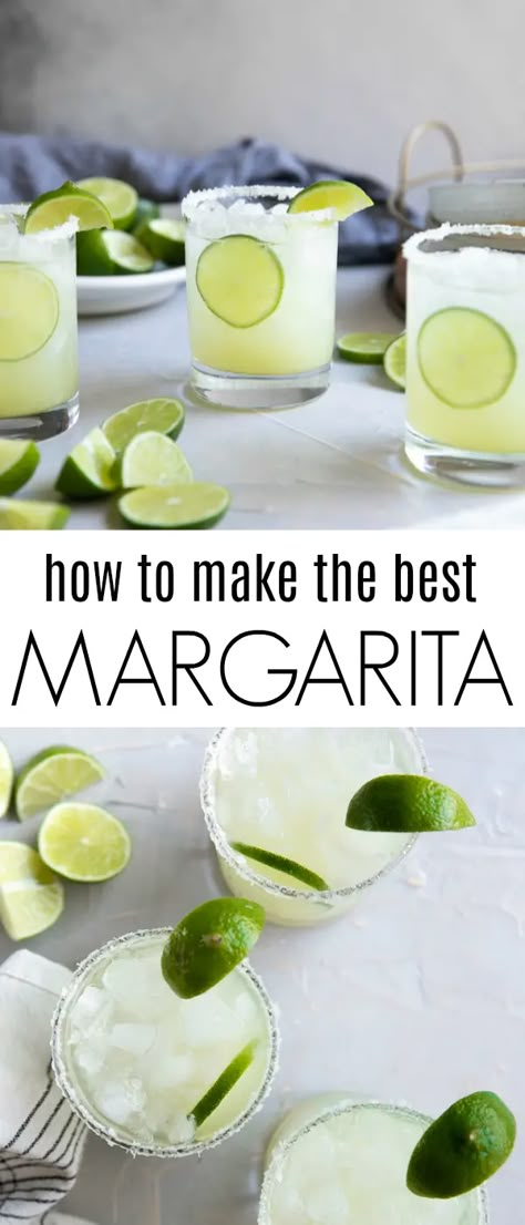 Fresh Margarita Recipe, Lime Margarita Recipe, Fresh Margarita, Best Margarita Recipe, Classic Margarita Recipe, Tequila Cocktail, Lime Margarita, Margarita Mix, Cocktail Serving