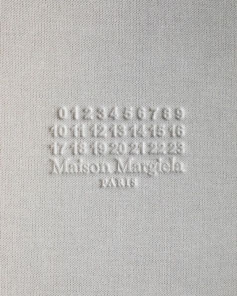 Margiela Aesthetic, Embossed Seal, Letterpress, Emboss, Cosmos, Binding, Notebook, Branding, Graphic Design