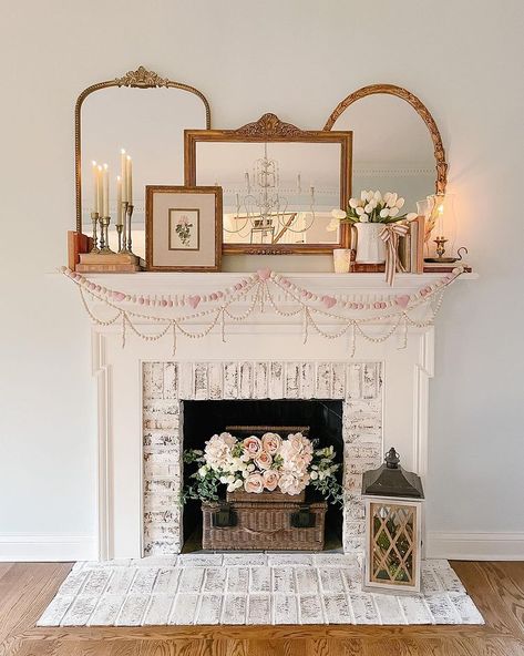 30 Top Fireplace Mantel Decor Ideas for Every Interior | Displate Blog Mantel Decor Ideas, Fireplace Mantle Decor, Fireplace Mantel Decor, Unique Farmhouse, Shabby Chic Farmhouse, Chic Farmhouse, Rose Shop, Dog Sculpture, Antique Farmhouse