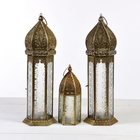 Indian Brass Lanterns Brass Lantern, Aesthetic Eyes, Blue Moon, Bookends, Gazebo, Lanterns, Mood Board, Outdoor Structures, Brass