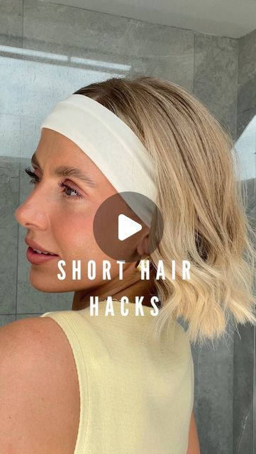 India Moon on Instagram: "Headband hair hack 💛🫶🏻👱🏻‍♀️ always with the clips so it stays all day! 👏🏻 do you do yours like this?!" Short Hair With Headband, Headband For Short Hair, Hair With Headband, Headbands For Short Hair, Short Hair Hacks, Hair Hack, Headband Hair, Headband Hairstyles, Hair Hacks