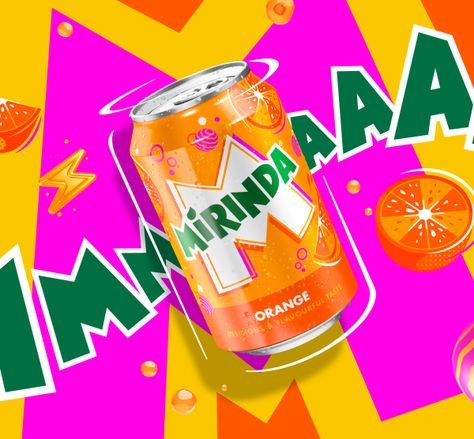 Mirinda Soda, Product Key Visual, Gen Z Design, Candy Ads, Visual Advertising, Ice Cream Brands, Design And Technology, Key Visual, Cosmetic Design