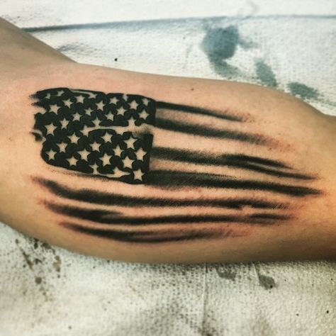 Patriotic Back Tattoo, Tattered American Flag Tattoo, Veteran Tattoo, Bob Tattoo, Forest Forearm Tattoo, American Flag Tattoos, Outlaw Tattoo, Justice Tattoo, Flag Tattoos