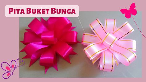 Di video ini saya share tutorial cara membuat pita Buket Bunga, semoga bermanfaat Cara Membuat Pita Tutorials, Membuat Pita, Bouquet Ribbon, Ribbon Bouquet, Pita, Ribbon