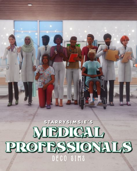 Sims 4 Starrysimsie, Vet Uniform Sims 4, Sims4 Scrubs Cc, Sims 4 Cc Medical Clutter, Sims 4 Medical Mod, Sims4 Medical Cc, Sims 4 Doctor Poses, Medical Sims 4 Cc, Sims 4 Vet Outfit