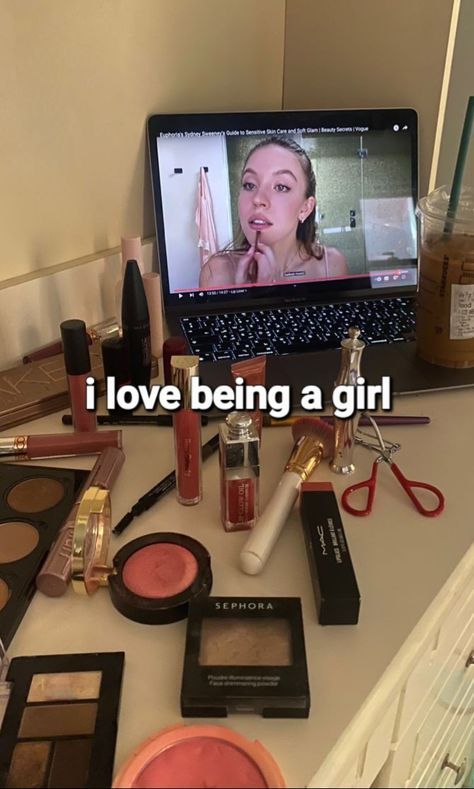 #skin car beaute tips makeup 2024 Being A Girl Aesthetic, That One Girl, I Love Being A Girl, Weird Obsessions, Girl Hood, Happy Aesthetic, Being A Girl, Girls Things, A Daily Routine