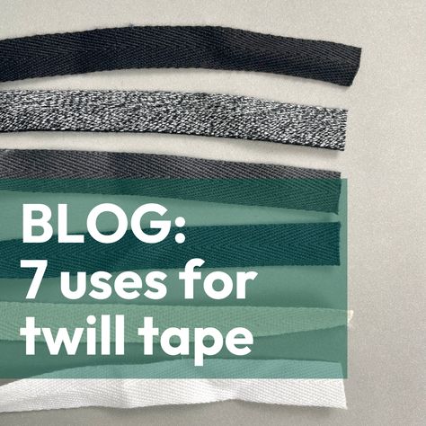 How to use twill tape - we share 7 uses for twill tape – Our Social Fabric Twill Tape Uses, Free Apron Pattern, Make Your Own Labels, Quilt Techniques, Sewing Labels, Aprons Patterns, Create Diy, Tape Crafts, Back Pieces