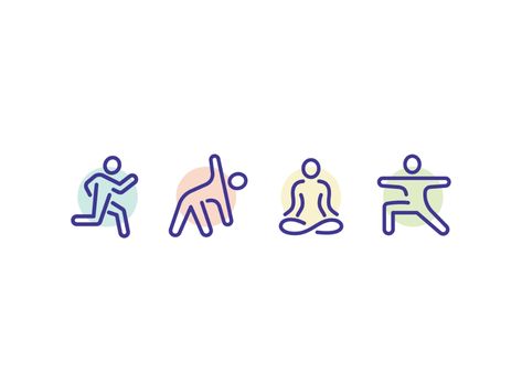 Health Icon, Fitness Icon, Sport Icon, Health Logo, Fitness Logo, Stick Figures, Logo Design Creative, Corporate Design, Show And Tell