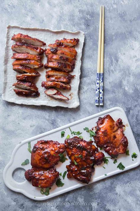 Easy Chicken Char Siu (on the stove) Chicken Char Siu, Instant Pot Asian Recipes, Main Dinner Dishes, Char Siew, Asian Fusion Recipes, Chinese Bbq Pork, Chinese Pork, Easy Asian Recipes, Char Siu