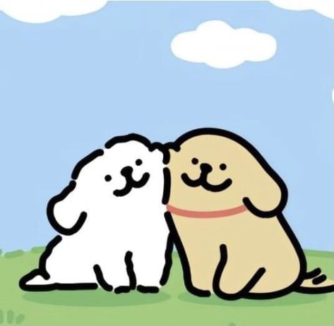 Dog Widget, Maltese Cartoon, Chibi Dog, Bff Quizes, Kakao Friends, Maltese Puppy, Maltese Dogs, Cute Doodles Drawings, Golden Dog