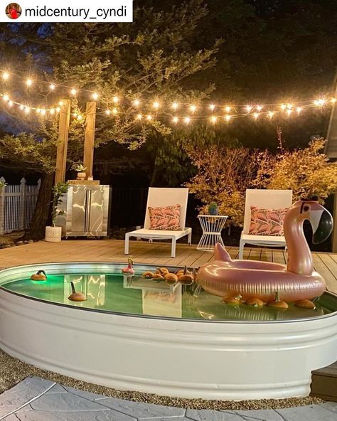 ¢ℓιєит ℓσνє: #Repost @midcentury_cyndi Our Stock Tank Pool was one of the greatest additions to our backyard! @tipsytankpools made it so easy with delivery and set up. With the Tankuzzi heating system, we can enjoy it year round. Also, you can’t beat the cost! At around $5,000, it’s a fraction of the price of a traditional pool. ✨✨✨✨✨✨✨✨ Featuring: 10ft Heated Stock Tank Pool We are here when you are ready to take the plunge.💦 #tipsytanks #tipsytankpools #stocktankpool #minipool #poo... Stock Pool, Stock Pools, Tank Pools, Traditional Pool, Diy Outdoor Bar, Stock Tank Pool, Tank Pool, Mini Pool, Stock Tank