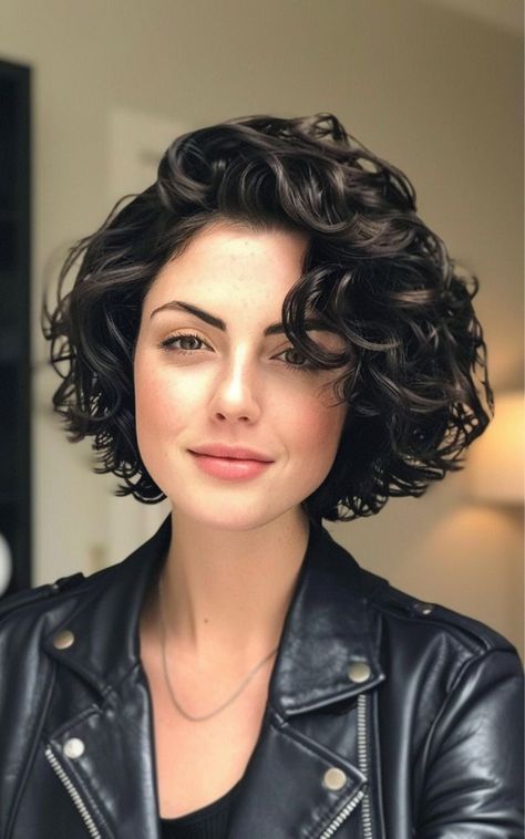 Are you looking to refresh your look with a trendy and low-maintenance hairstyle? The shaggy pixie bob might just be the perfect choice for you Hairstyles Ideas With Bangs, Shaggy Hair Ondulado, Hairstyles Ideas Easy, Easy Short Curly Hairstyles, Shaggy Pixie Bob, Short Curly Hairstyles Ideas, Curly Hairstyles Ideas, Bob Riccio, 100 Hairstyles