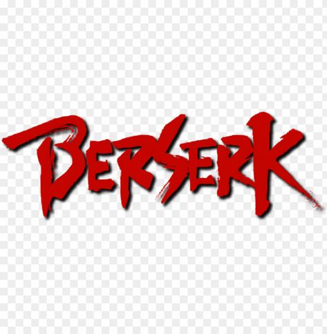 Berserk Title, Berserk Logo, Title Png, Png Logo, Png Text, Clear Background, Dragon Slayer, Tag Design, Png Transparent