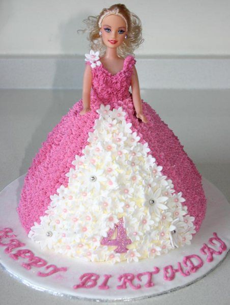 How to make a Butter Cream Barbie Doll cake – orderyourchoice Doll Cake Buttercream, Birthday Cake Messages, Birthday Cake For Daughter, Barbie Cake Designs, Princess Theme Cake, Barbie Dress Cake, Doll Cake Designs, Barbie Doll Birthday Cake, Doll Birthday Cake