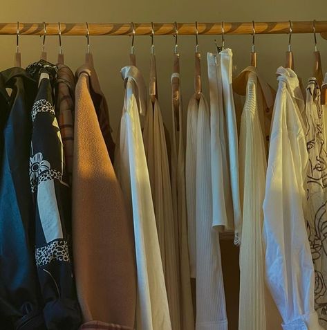 char on Instagram: "Filled" Clothes Hanging Aesthetic, Manifesting Vision Board, Clothes Hanging, Hanging Clothes, Hanging Photos, Wardrobe Closet, 2024 Vision, Clothes Collection, New Room