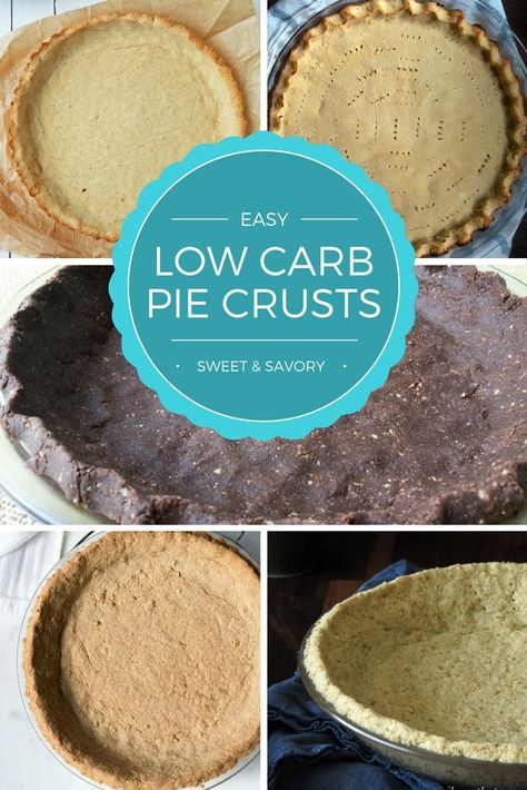 Low Carb Pie, Low Carb Pie Crust, Low Carb Cheesecake Recipe, Pudding Chia, Dessert Mousse, Gluten Free Pie Crust, Cheesecake Crust, Low Carb Meals, Postre Keto