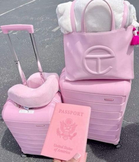 Girly Items, Bus Ticket, Cute Luggage, Luxury Bags Collection, Pink Lifestyle, Pretty Pink Princess, Pink Life, Girly Bags, Lv Bags