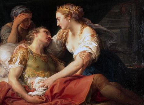 Cleopatra and Marcus Antonius by Pompeo Batoni Jean Antoine Watteau, Mark Antony, Francisco Goya, Rennaissance Art, Marco Antonio, Marc Anthony, A4 Poster, National Gallery, Classical Art