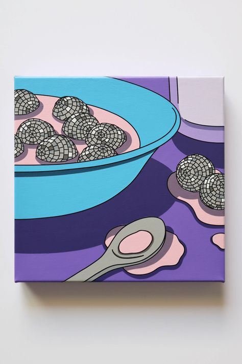 Cereal Painting, Breakfast Cereal, Atlanta, Canvas Painting, Canvas, Art