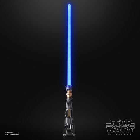 Obi Wan Lightsaber, Blue Lightsaber, Jedi General, Star Wars Obi Wan, Big Battle, Star Wars Celebration, Star Wars Black Series, Sith Lord, The Force Is Strong