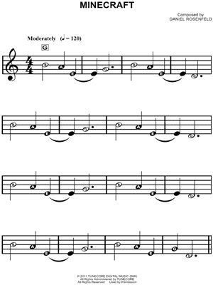 Minecraft Sheet Music Downloads at Musicnotes.com Minecraft Sheet Music, Kids Xylophone, Keyboard Noten, Sheet Music For Beginners, Music For Beginners, Piano Music Easy, Easy Sheet Music, Teaching Piano, Trumpet Sheet Music