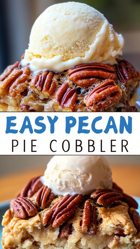 Pies Tarts and Cakes Recipes: Easy Pecan Pie Cobbler My Heavenly Recipes Pecan Pie Cobbler, Impossible Coconut Rum Pie 12 Tomatoes, Best Southern Pecan Pie Recipe, Pecan Cobbler With Pie Crust, Homemade Pecan Pie Cobbler, Pecan Pie Dump Cobbler, Easy Pecan Cobbler, Pecan Pie Cobbler With Pie Crust, Toasted Coconut Pie