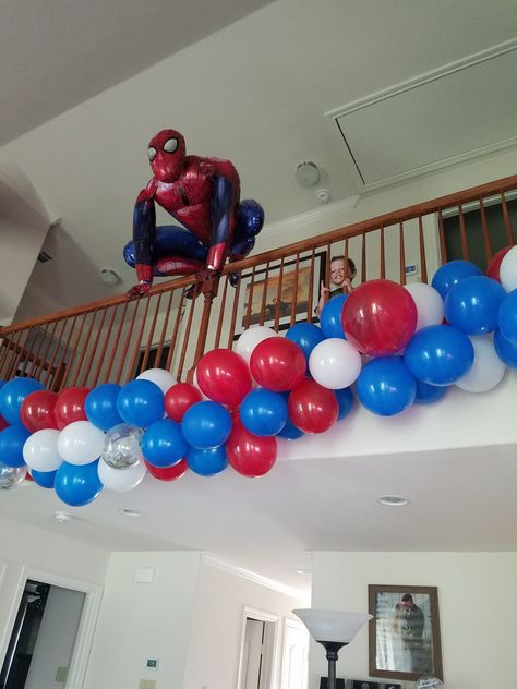 Spiderman Party for my 3 Year Old - MamaLyssa Spiderman Birthday Party Diy, Spiderman Birthday Party Games, Spiderman Party Games, Spiderman 4th Birthday Party, Spiderman Party Food Ideas, Spiderman Party Decorations, Spider Man 3rd Birthday Party, Spidey Party, Spider Man Birthday Party Ideas