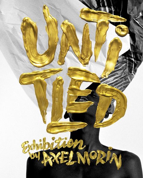 UNTITLED - Tyrsa Gold Graphic Design, Gold Typography, Gold Poster, Flyer And Poster Design, Portfolio Site, Graphic Design Fonts, Sports Graphic Design, Apple New, Graphic Design Poster