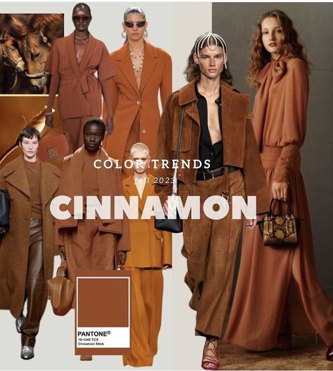 2023 Trends Color, Bedroom Color Combination, Cinnamon Color, Color Trends Fashion, Instagram Trends, 2023 Trends, Fashion Portfolio, Colourful Outfits, Fall Trends