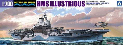 [Close] Royal Navy Aircraft Carrier HMS Illustrious (Plastic model) Package1 British Aircraft Carrier, Hms Illustrious, Royal Navy Aircraft Carriers, Navy Aircraft Carrier, Navy Aircraft, Plastic Model Kit, Flight Deck, Aircraft Carrier, Cover Pics