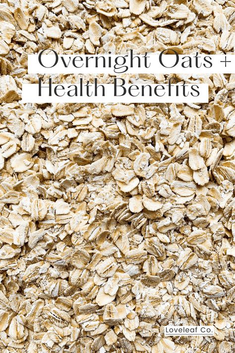 EASY OVERNIGHT OATS + HEALTH BENEFITS |The easiest overnight oats, packed with nutrition. Simply mix together rolled oats, chia seeds, plant-based milk, and optional sweetener in a bowl or jar and allow to set overnight in the fridge. Top with desired toppings and enjoy! Vegan, gluten-free, dairy-free. | LOVELEAF CO. #overnightoats #oatmeal #loveleafco Benefits Of Overnight Oats, Overnight Oats Benefits, Easy Oatmeal Recipes, Milk Benefits, Healthy Oatmeal Recipes, Easy Overnight Oats, Dairy Free Breakfasts, Overnight Oats Healthy, Fridge Top